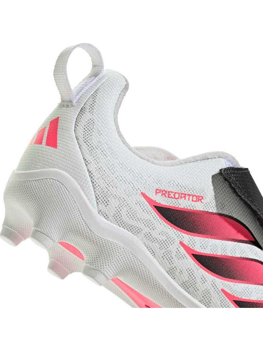 Predator Club FG/MG Kids Soccer Cleats With Molded Studs White