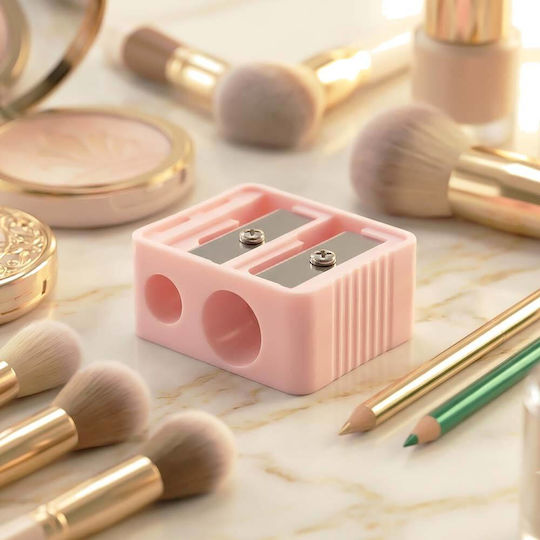 Idc Institute Pencil Sharpener Double Cosmetic Pencil Sharpener Pink