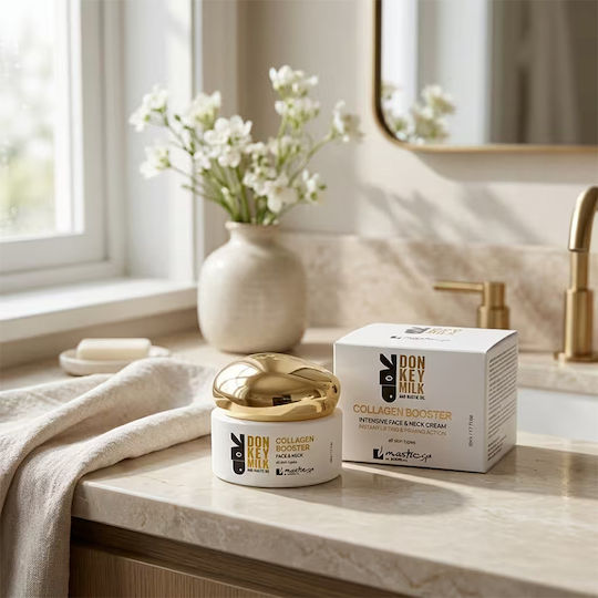 Mastic Spa Kollagen Booster Feuchtigkeitsspendende & Festigende Gesichtscreme mit Kollagen & Eselsmilch 50ml