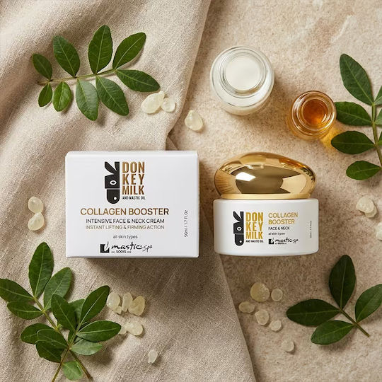 Mastic Spa Kollagen Booster Feuchtigkeitsspendende & Festigende Gesichtscreme mit Kollagen & Eselsmilch 50ml
