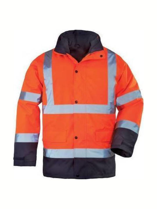 Coverguard Jachete De Lucru Cu Elemente Reflectorizante Pentru Iarnă Albastru