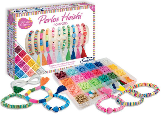 Kit creativ DIY Brățări cu perle Heishi și ciucuri Sentosphere