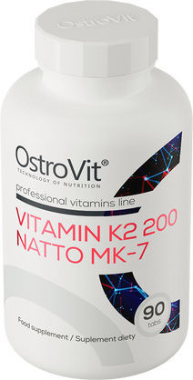 OstroVit Vitamin K2 200 Natto MK-7 Vitamin for Bone Health 90 Tablets