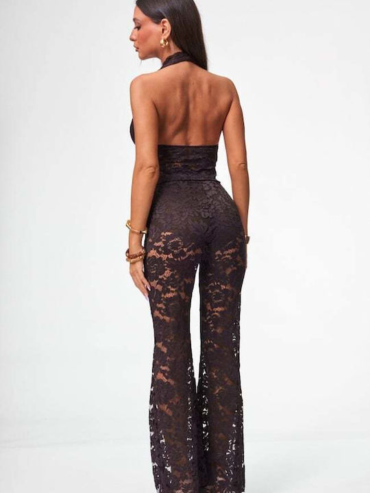 Damen Braune Dunkle Set mit Hose