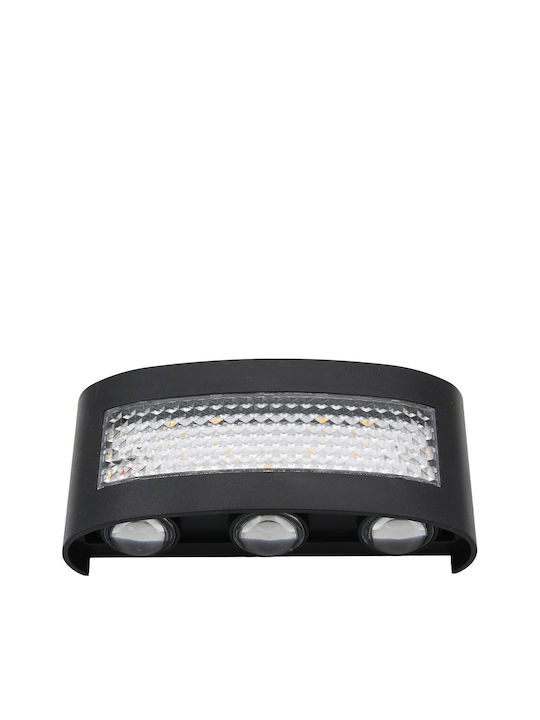 Keskor Iluminat Exterior Montat Pe Perete Led Încorporat 9W Cu Lumină Alb Cald 16x4x8cm