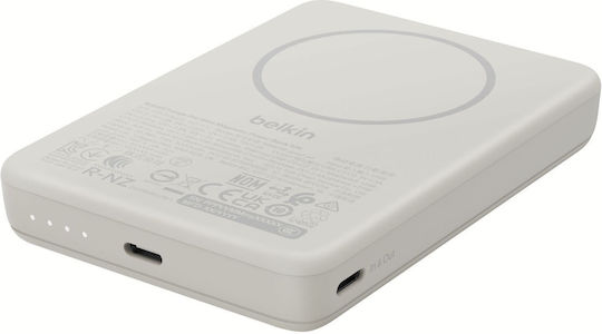Belkin BoostCharge Slim Qi2 Power Bank 10000mAh 30W mit USB-C Ausgangsanschlüsse Beiges