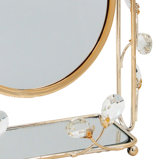 Keskor Makeup Mirror Tabletop 27x36cm Gold