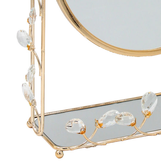 Keskor Makeup Mirror Tabletop 35x50cm Gold 43353-1