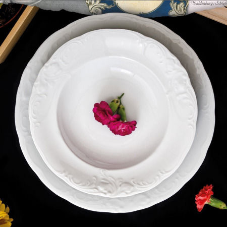 Emfasi White Porcelain Dinnerware Set 27pcs