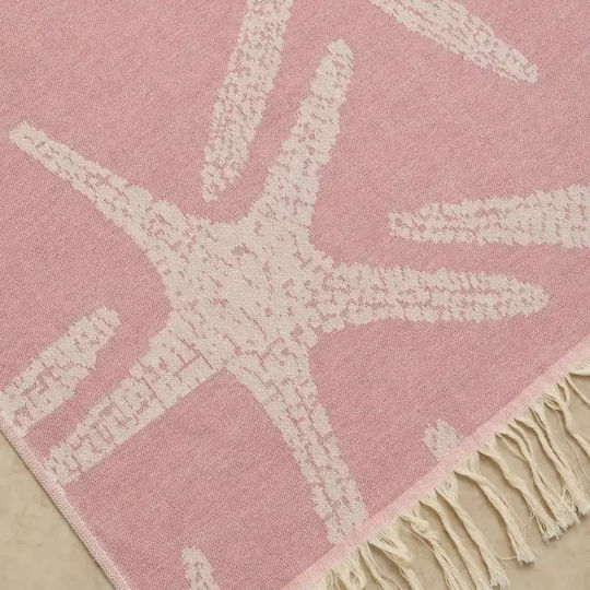 Borea Beach Towel Pareo Cotton Green with Fringes 160x90cm