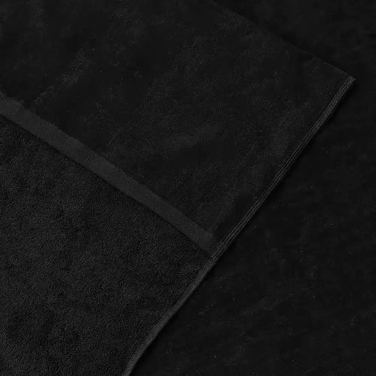 Borea Borea Strandtuch Baumwolle Schwarz 200x85cm