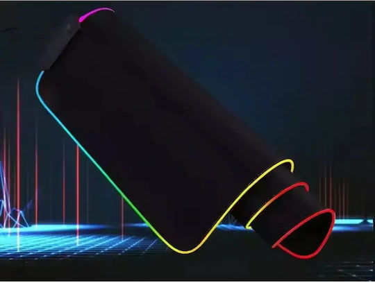 Verk Group Gaming Mauspad XXL (800mm) mit RGB-Beleuchtung über USB