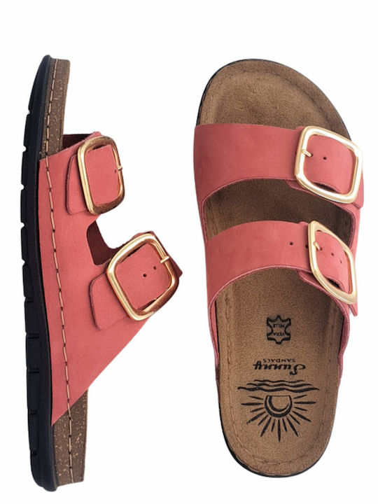 Leather Women's Anatomic Pink Sandals
