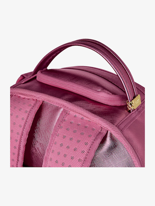 Sprayground Men Metallisch Rosa Metallischer Tropfen Schulranzen Rucksack Rosa 24 x 13 x 37cm