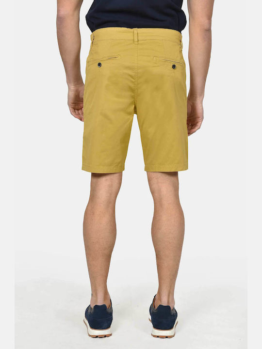 Pantaloni Scurti Barbati Chino Galbeni