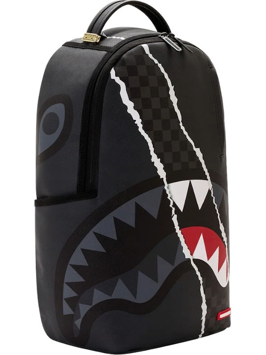 Sprayground School Backpack Junior High-High School Center Rip Revealing Gray Check 22 Litre 29.21 x 15.24 x 45.72 cm 2026