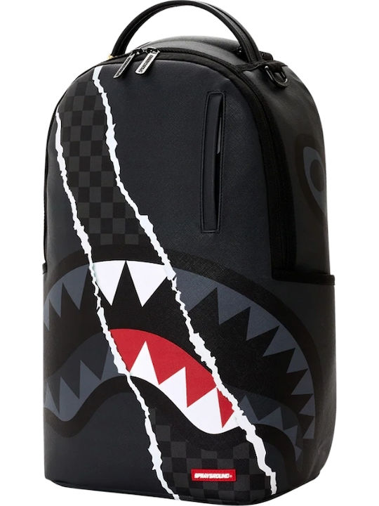 Sprayground School Backpack Junior High-High School Center Rip Revealing Gray Check 22 Litre 29.21 x 15.24 x 45.72 cm 2026