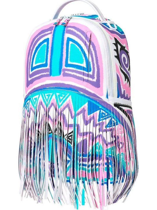 Sprayground Ai Fringe Schulranzen Rucksack für Junior High-High School mit Flaschenhalter African Intelligence Motivated Motion 29 x 15 x 45,7 cm