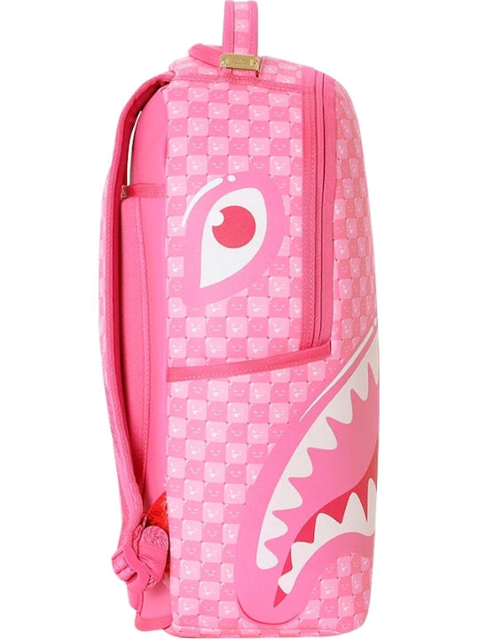 Sprayground Pink New Check Faces Ученическа раница New Check Faces 22lt 29 x 15 x 45.7εκ