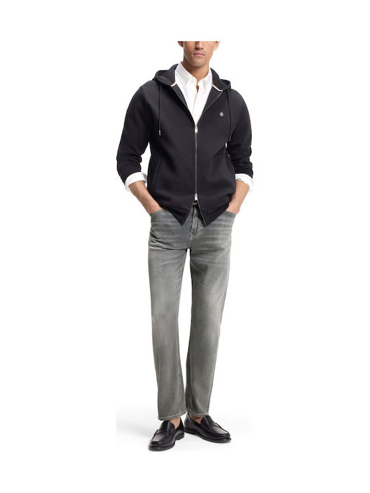 Men's Elastic Straight Jeans Pants Grey