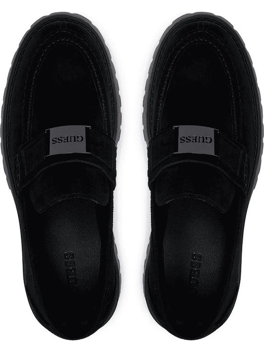 Suede Herren Mokassins in Schwarz Farbe