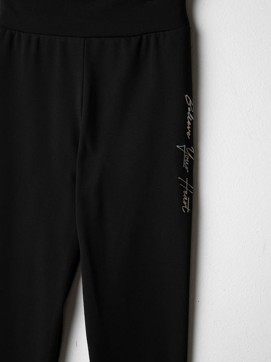 Evita Kinderleggings Lang Schwarz