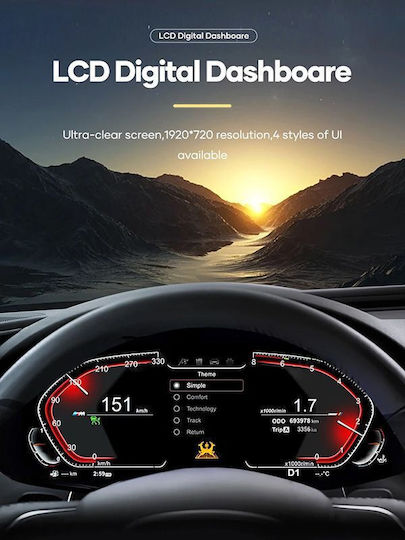 Digital Iq Fz 972_ic 12.3in Bmw 5 5 Gt 6 7 Series Mod 2010-2017 X3 X4 X5 X6 Mod 2014-2017 Digital Dashboard