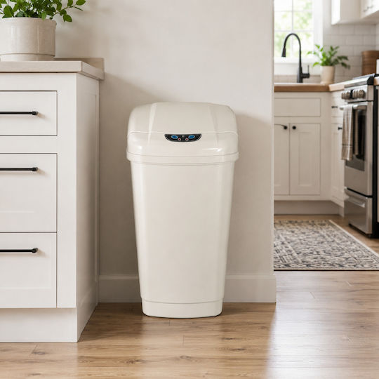 MRShome Plastic Waste Bin with Sensor White 23lt
