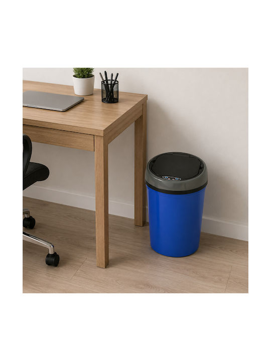 MRShome Plastic Waste Bin with Photocell Blue 9lt