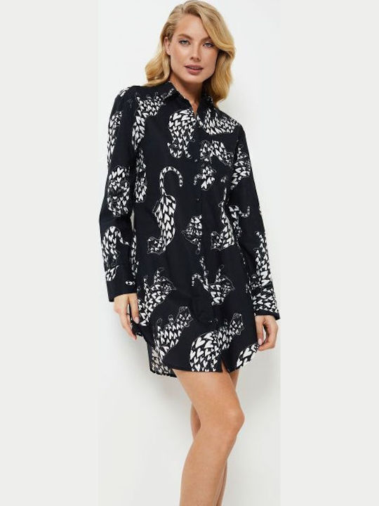Aruelle Summer Women's Nightgown Black