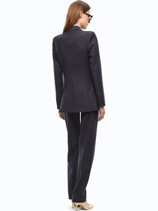 Pinko Sacou Dama Cu Două Rânduri De Nasturi Dark Blue Pinko Sacou Dama Cu Două Rânduri De Nasturi Dark Blue