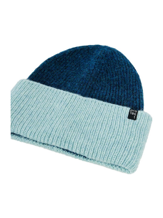 Beanie Women's Knitted Beanie in Blue Color