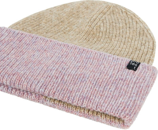 Beanie Women's Knitted Beanie in Beige Color