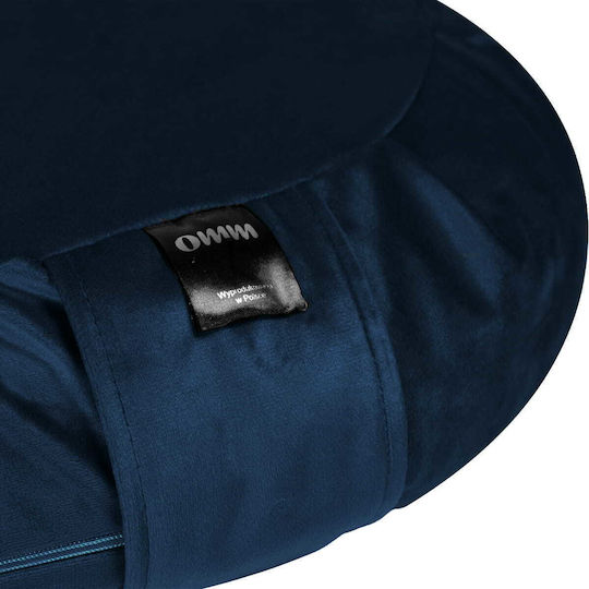 Meditation Cushion Zafu Omm Yoga Navy Blue