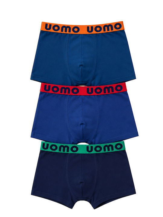 Uomo Set Kids Boxers 3 Pieces Multicolour