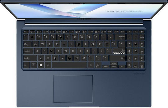Asus Vivobook 15 X1504MA-BQ214 15.6" FHD (i7-1350/8GB/512GB SSD/Fără Sistem De Operare) Albastru Quiet (Tastatură Engleză Internațională)