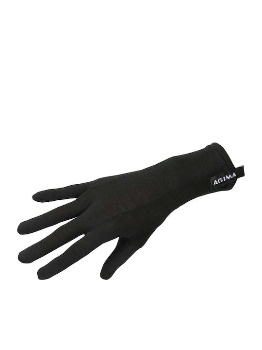 Schwarze Wollhandschuhe