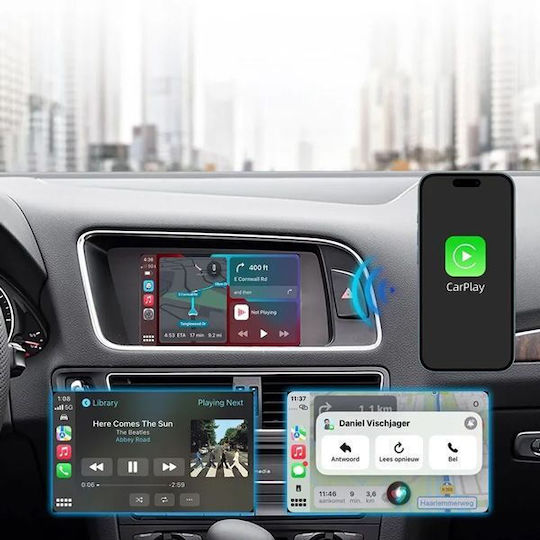 Digital IQ Car Audio System for Audi A4 / A5 / Q5 Dodge Journey Chrysler Vision 2009-2017 Bluetooth USB AUX WiFi GPS Apple CarPlay Android Auto with 6.5" Touch Screen