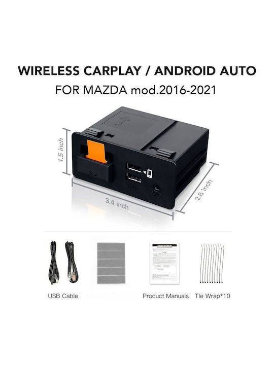 Digital IQ Car Audio System for Fiat 124 Mazda 2 / 3 / 6 / MX-5 / CX-3 / CX-5 / CX-9 2016-2021 Bluetooth USB WiFi GPS Apple CarPlay Android Auto