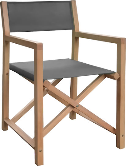 Outdoor Wooden Armchair Soul Grey 2 Pieces 56x52x85cm