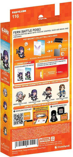 Frieren Beyond Journey's End Figgyz Dekorative Magnete Sammelstück Farn Kampfpose 11 Cm