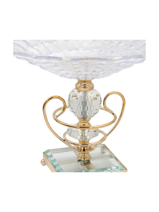 Keskor Decorative Vase Glass Gold Y27cm