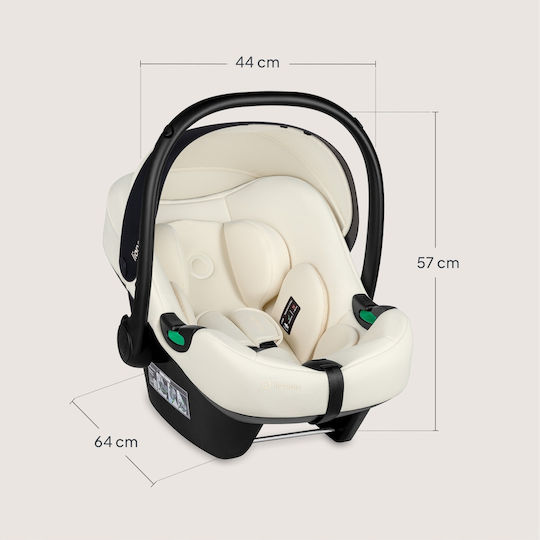 Lionelo I-size Astrid Scaun Auto pentru Copii i-Size Crem 0-13 kg