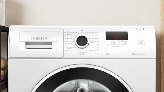 Bosch Πλυντήριο Ρούχων 8kg 1200 Στροφών Speed Perfect WGE03200BY