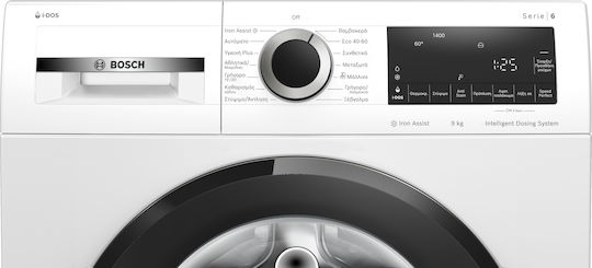 Bosch Πλυντήριο Ρούχων 9kg με Τεχνολογία Ατμού 1400 Στροφών Iron Assist WGG244FCGR
