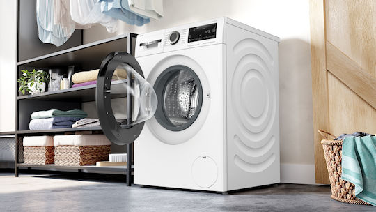 Bosch Πλυντήριο Ρούχων 9kg με Τεχνολογία Ατμού 1400 Στροφών Iron Assist WGG244FCGR