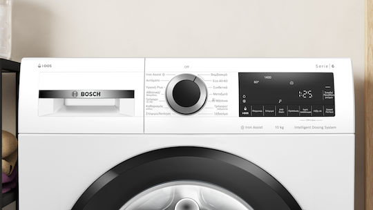 Bosch Serie 6 Waschmaschine 10kg mit Dampftechnologie 1400 Umdrehungen i-DOS WGG254F2GR