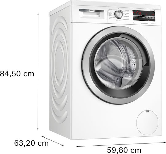 Bosch Washing Machine 8kg 1400 Rounds Active Water Plus WUU28T08GR