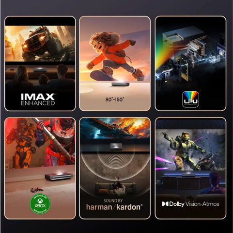 Hisense Projector DLP 4K Ultra HD Laser με Wi-Fi και Ενσωματωμένα Ηχεία PX3-PRO