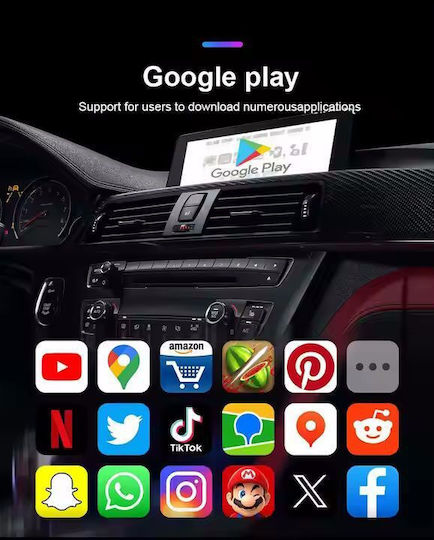 Digital IQ Asc Stream 8133 AI Box кабелен-безжичен Carplay към Android